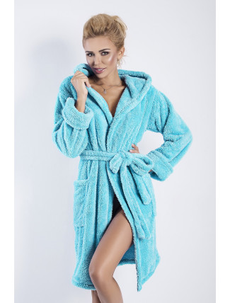 DKaren Housecoat Diana Turquoise